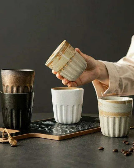 Artisan Japanese Stoneware Gradient Mugs - Ideal for Coffee and Tea Lovers