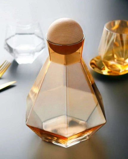 Elegant Diamond-Embossed Glass Kettle for All Beverage Types, 1.2L Capacity