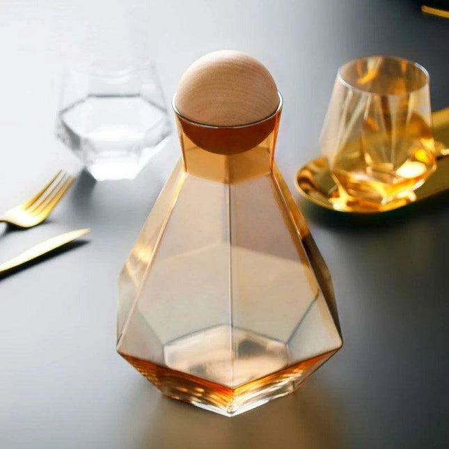 Elegant Diamond-Embossed Glass Kettle for All Beverage Types, 1.2L Capacity