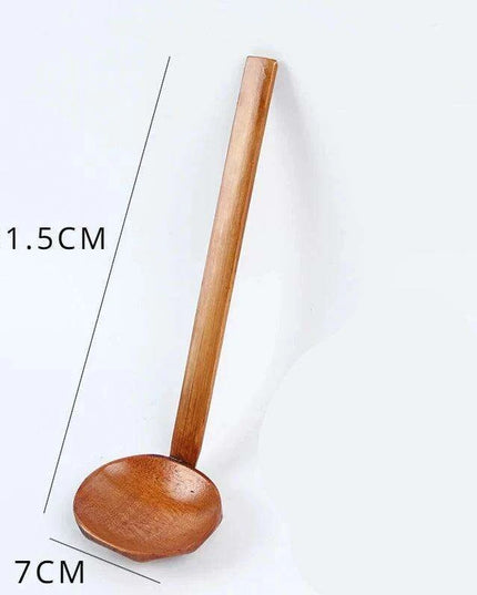 Sophisticated Black Melamine Serving Spoon with Elegant Japanese Porcelain Motif