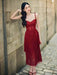 Summer Elegance Asymmetric Lace Party Dress with Belt