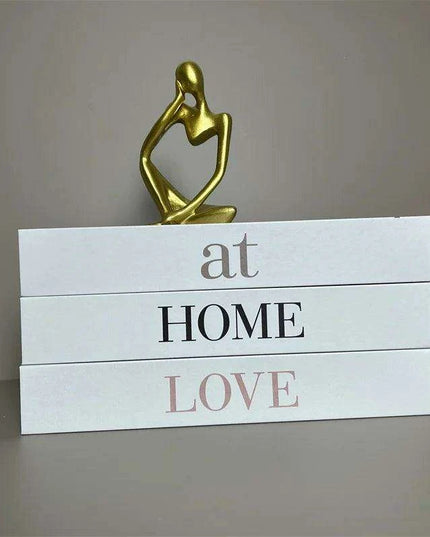 Elegant 3-Piece Decorative Faux Book Set for Home Décor