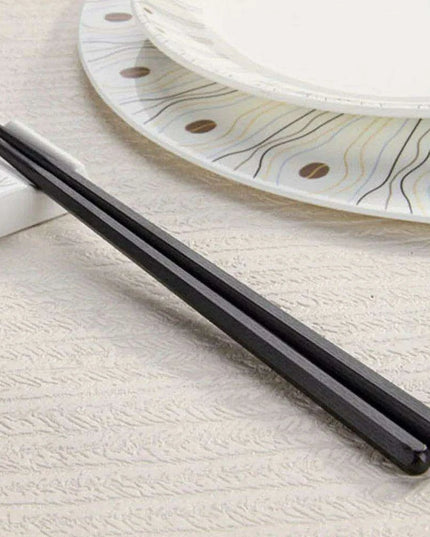Artisan Crafted Non-slip Alloy Chopsticks with Distinctive Patterns