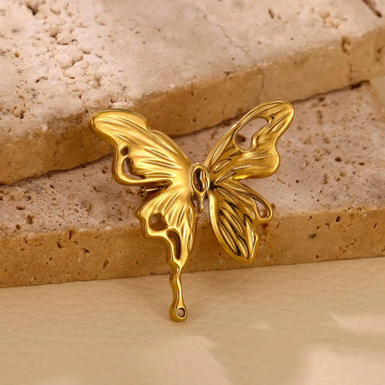 Personal for You Store Gold Plated Butterfly Brooch - Trendy Aesthetic