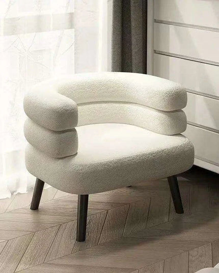 Chic Scandinavian Lounge Chair - Perfect for Makeup, Study, and Relaxation for Young Women and Students