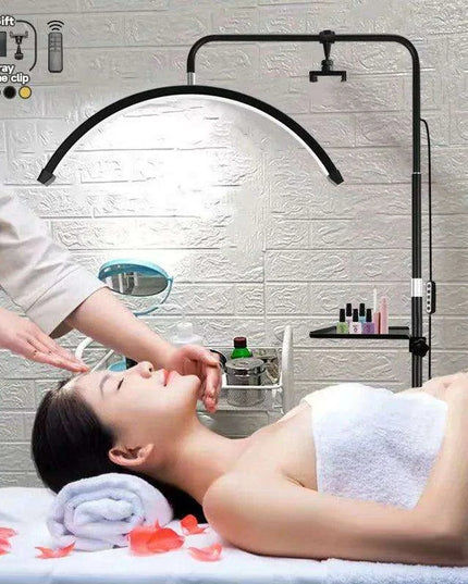 Professional LED Nail Salon Lamp with Remote Control and Built-in Metal Tray for Enhanced Beauty Treatments