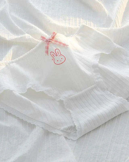 Whimsical Fruit-Themed Cotton Briefs for Girls - Soft and Breathable Seamless Underwear