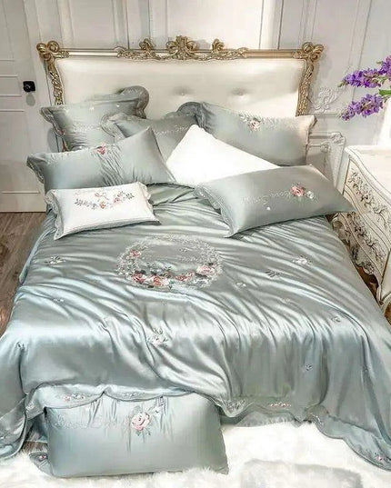 Silky Soft White Bamboo Lyocell 600TC Luxury Duvet Cover Set