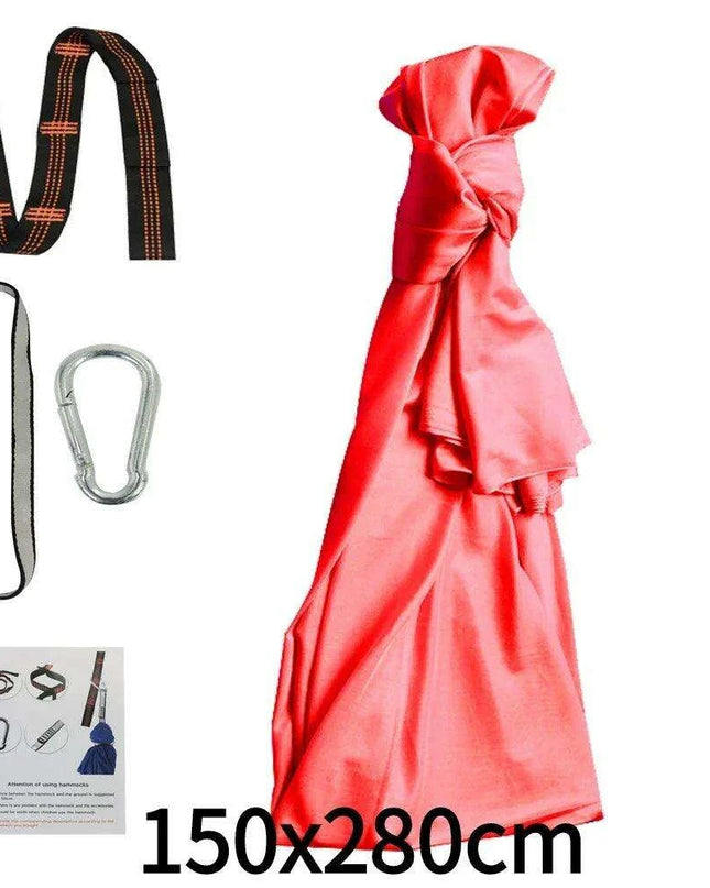 Versatile Nylon Swing Hammock for Sensory Therapy and Relaxation with Yoga Belts