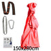 Versatile Nylon Swing Hammock for Sensory Therapy and Relaxation with Yoga Belts