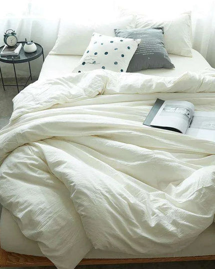 Modern Simple 100% Cotton Duvet Cover Set