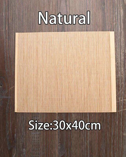 Sophisticated Bamboo Table Runner and Coaster Duo for Dining and Tea Events