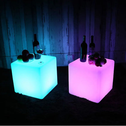LED Luminous Cube Lamp — RGB 16 Colors, Battery Powered, 10–25cm