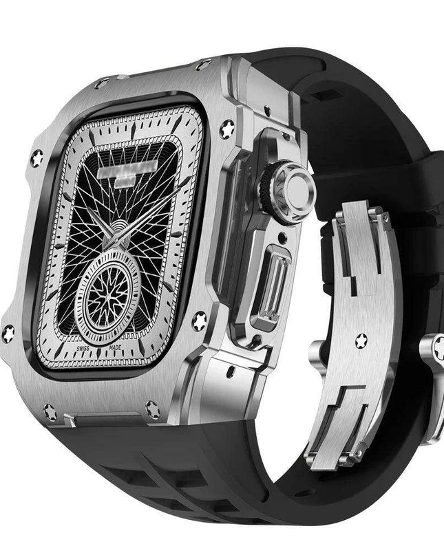 Premium 49mm Stainless Steel Apple Watch Case and Band - Redefine Your Elegance