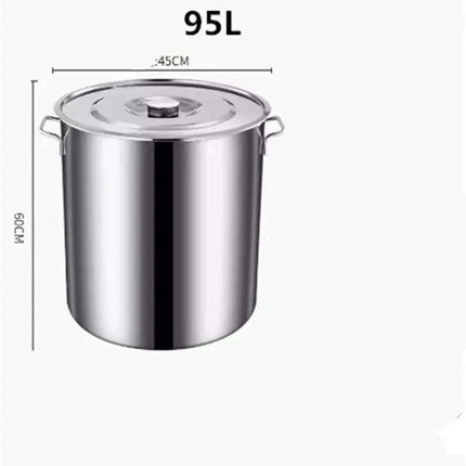 Versatile Stainless Steel Cooking Pot Set with Handle for Easy Transport