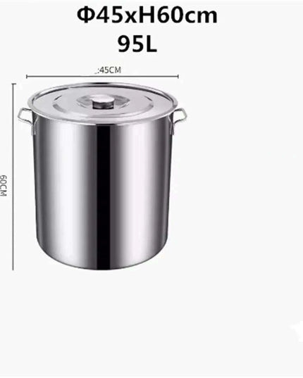 Versatile Stainless Steel Cooking Pot Set with Handle for Easy Transport