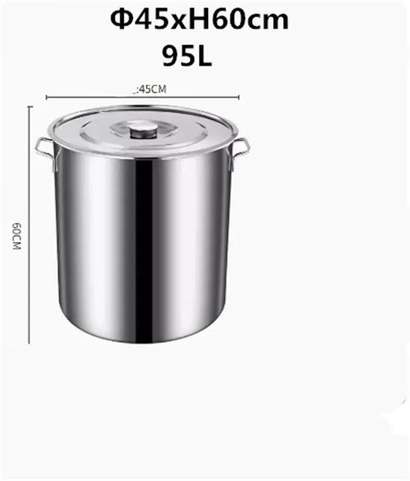 Versatile Stainless Steel Cooking Pot Set with Handle for Easy Transport