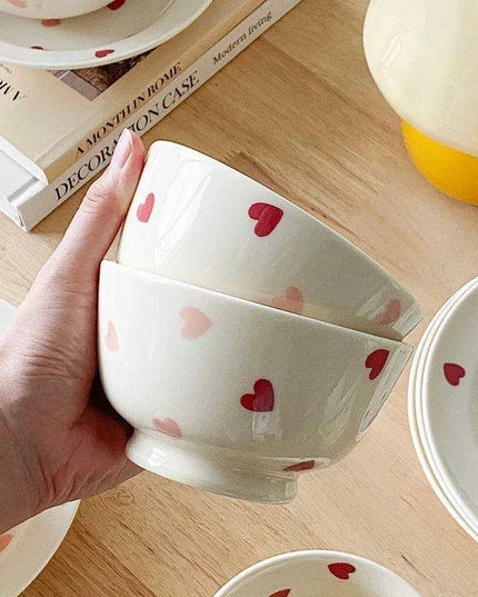 Romantic Heart-Shaped Ceramic Dinnerware for Memorable Dining Moments