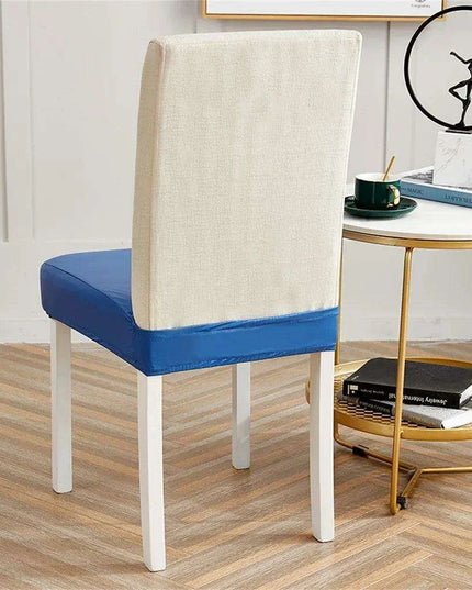 Svetanya Waterproof PU Leather Chair Covers - Elastic Slipcovers for Stylish Furniture Protection
