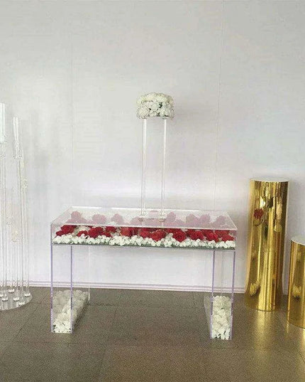 Sleek Transparent Acrylic Dining Table for Stylish Gatherings