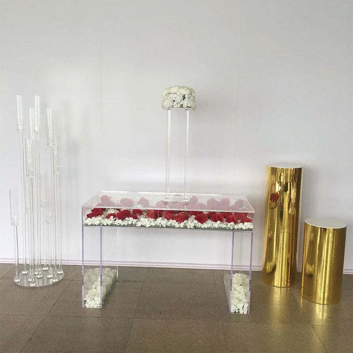Sleek Transparent Acrylic Dining Table for Stylish Gatherings