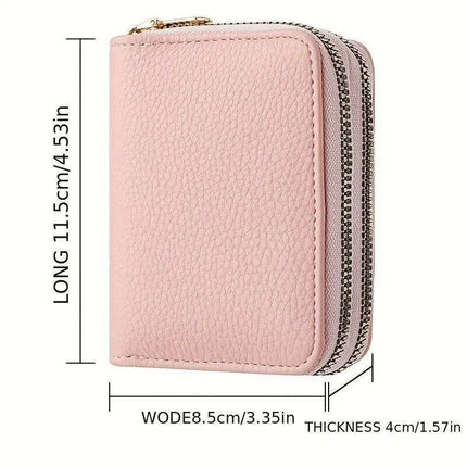 Lychee-Inspired Chic Zip Wallet - Stylish & Practical