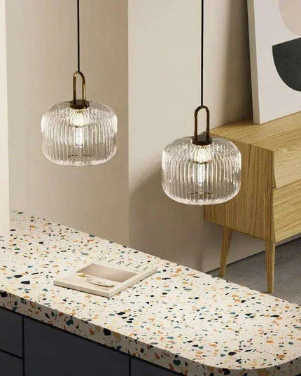 Elegant Japanese-Inspired LED Glass Pendant Lights for Modern Homes