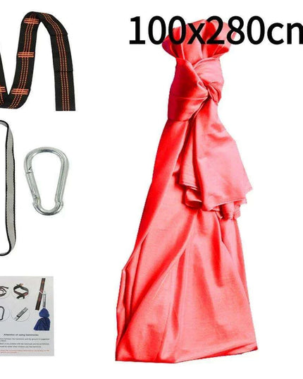 Versatile Nylon Swing Hammock for Sensory Therapy and Relaxation with Yoga Belts