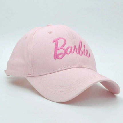 Disney Barbie Girls' Pink Adjustable Cap - Fun Embroidered Hat for Young Trendsetters