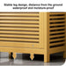 Stylish Bamboo Laundry Hamper with Tilt-Out Basket and Multi-Tier Shelving Unit
