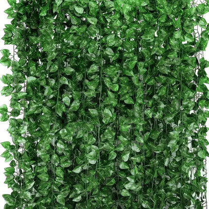 Artificial Leaf Vine Garlands, 2 m Strings, Selected Style & Pack