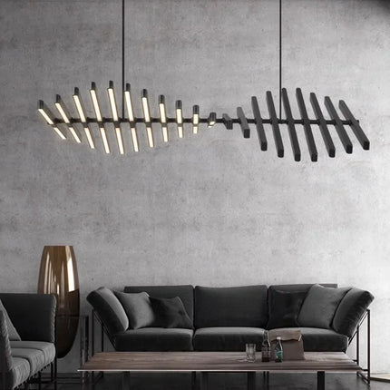 AuroraRealm Modern LED Fishbone Chandelier - Luxury Indoor Lighting