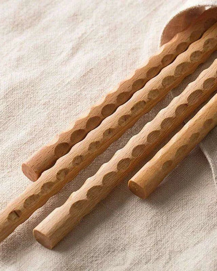 Elegant Long Beech Wood Chopsticks with Superior Grip for an Exceptional Dining Experience