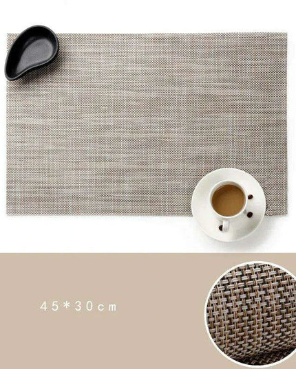 Elegant PVC Dining Table Placemats Set of 6 - Stylish Heat-Resistant Table Protection