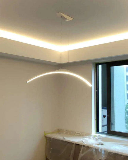 Contemporary Italian Adjustable Pendant Light - Customizable Lighting with Durable Aluminum and Flexible Silica Gel