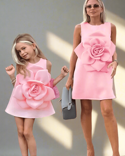 Elegant Floral Summer Dress for Girls - Perfect Party and Stage Show Outfit