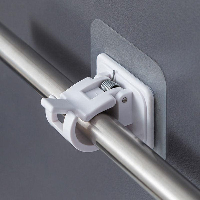 Hassle-Free Self-Adhesive Curtain Rod Brackets - Durable, Waterproof, Tool-Free Installation