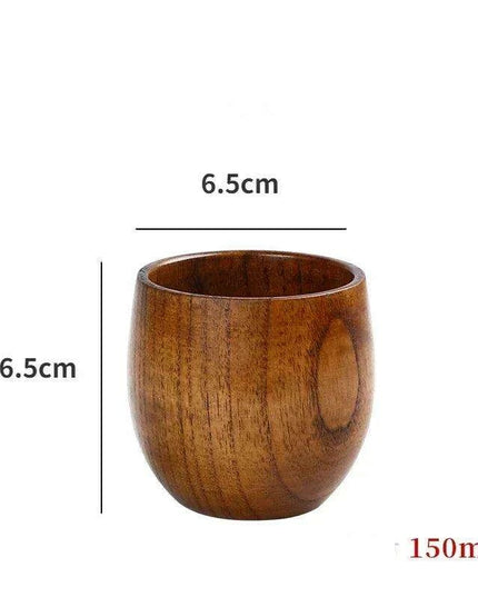 Artisan Japanese Sour Jujube Wood Beverage Mug Set