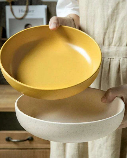 Elegant 8-Inch Porcelain Dinner Plate for Gourmet Steak, Soup, and Salad - Dishwasher and Microwave Safe for Upscale Dining