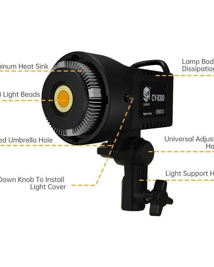 100W LED Photography Studio Lighting Kit with Adjustable Tripod Stand - Dimmable Brightness, 3 Color Modes, High Color Accuracy