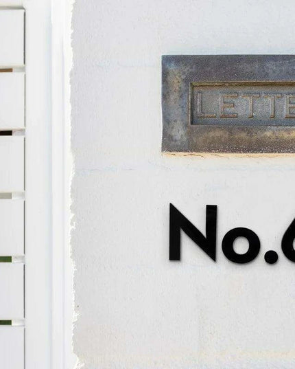 Stylish 3-Inch Self-Adhesive Acrylic Address Numbers – Choose from Timeless Black, Sleek Silver, or Opulent Gold