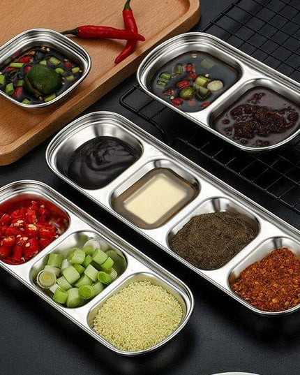 Elegant Stainless Steel Condiment Serving Set for Entertaining and BBQ Gatherings