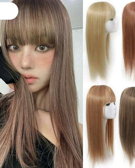 Bangs & Volume: Clip-In Hair Topper for Instant Transformation