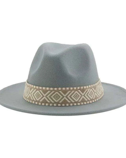 Versatile Unisex Panama Cowboy Hat - Wide Brim Fedora in Classic Camel, Black, and White Felt Options
