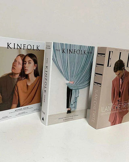 Elegant 3-Piece Decorative Faux Book Set for Home Décor