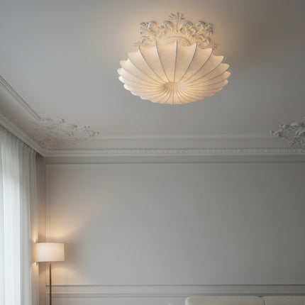 Wabi Sabi Silk Pendant Lamp | Japanese LED Chandelier for Living Room & Bedroom