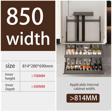 Smart Kitchen Lift Basket – Electric, Space-saving Organizer