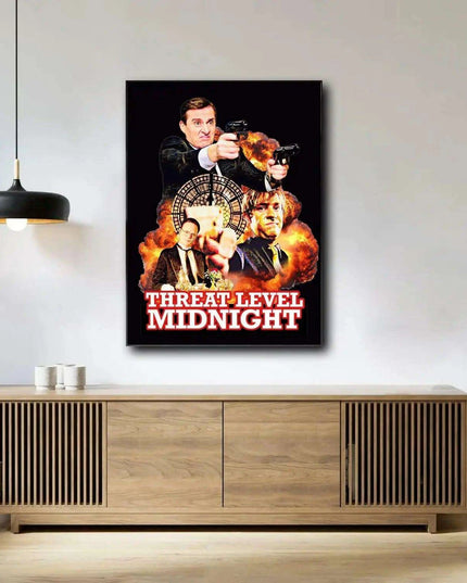 Threat Level Midnight Canvas Artwork - Unique Home Decor for Modern Living Spaces