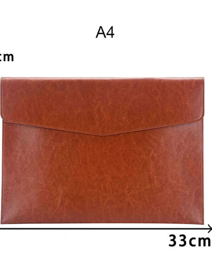 Sophisticated PU Leather Business Portfolio with Ample Storage