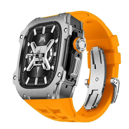 Premium 49mm Stainless Steel Apple Watch Case and Band - Redefine Your Elegance